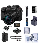 Panasonic Lumix GH5II Mirrorless Camera with Leica 12-60mm Lens Bundle with 128GB Sd Card, Backpack, 2x Extra Battery, Dual Charger, Shoulder Strap, M