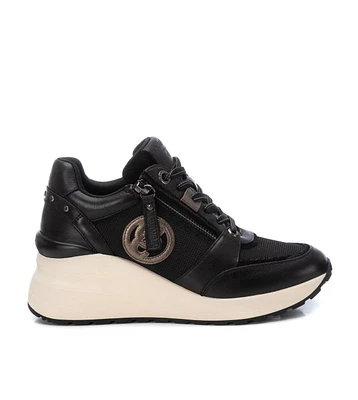 Carmela Leather Collection Women's Wedge Sneakers By Xti