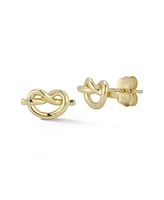 Rachel Zoe Fine Jewelry 14K Gold Love Knot Stud Earrings