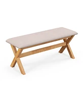 Upholstered Entryway Bench with Thick Padded Seat Comfortable and Stylish Seating for Hallway or Entryway