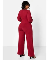 Rebdolls Women's No Exceptions Cotton Wide Leg Pants
