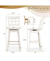 Counter Height Bar Stools Set of 2 Stylish & Comfortable Chairs for Kitchen or Home