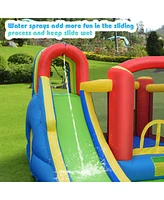 Inflatable Kids Bounce House Castle with Blower Fun and Durable Playset for Outdoor Entertainment