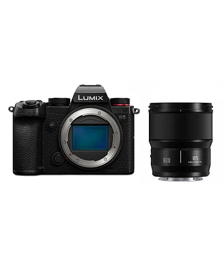 Panasonic Lumix Dc-S5 Mirrorless Camera with Lumix S 85mm f/1.8 L-Mount Camera Lens