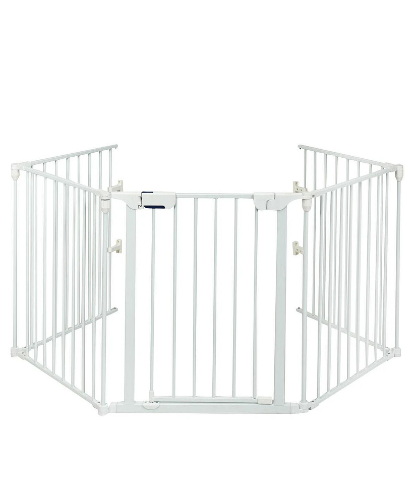 115 Inch Length 5 Panel Adjustable Wide Fireplace Fence