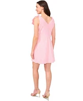 Cece Womens Cardigan Gingham Mini Dress