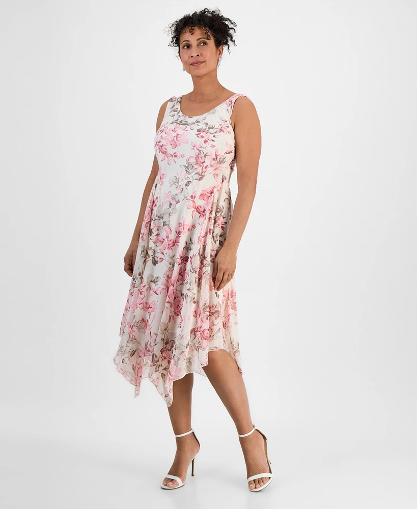 Robbie Bee Women's 2-Pc. Floral-Print Jacket & Dress Set