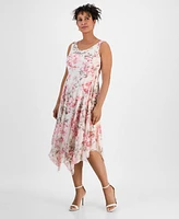 Robbie Bee Women's 2-Pc. Floral-Print Jacket & Dress Set