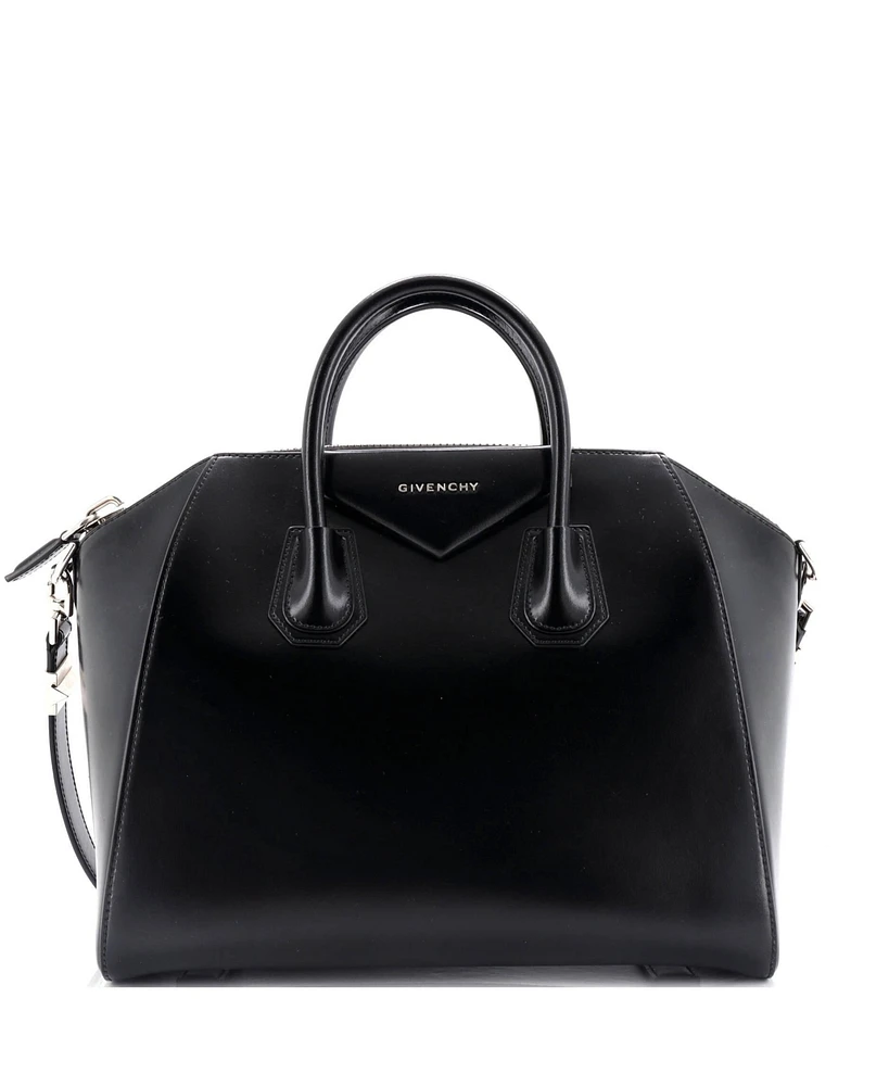 Pre-Owned Givenchy Antigona Bag Glazed Leather