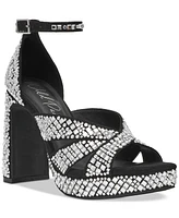 Wild Pair Lydiaa Embellished Platform Dress Sandals, Exclusively at Macy's