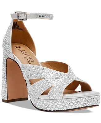 Wild Pair Lydiaa Embellished Platform Dress Sandals, Exclusively at Macy's