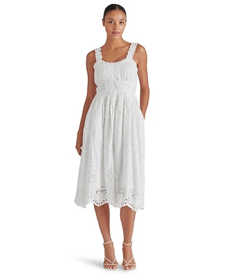 Steve Madden Women's Harmony Cordon Eyelet Dress