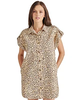Steve Madden Women's Ilara Cotton Short-Sleeve Shirtdress