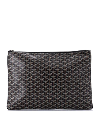 Pre-Owned Goyard Gm Senat Zip Pouch Coated Canvas