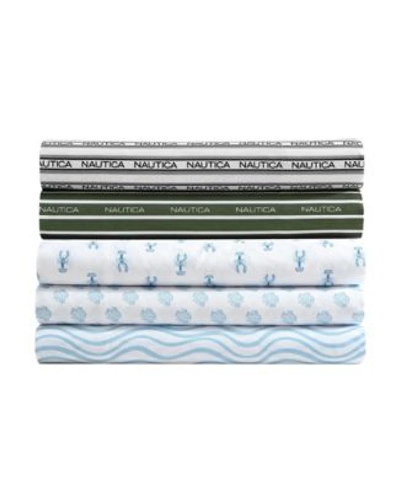 Nautica Printed Cooling Microfiber Sheet Set