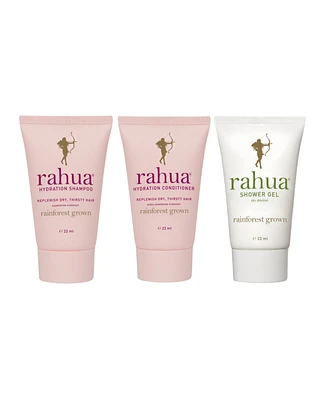 Spend $35 and receive 3 Rahua clean-beauty Deluxe Minis for hair and body care