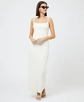 French Connection Women's Square-Neck Pointelle Dress