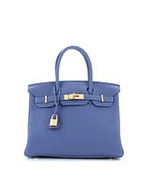 Pre-Owned HERMES Birkin Handbag Togo with Gold Hardware