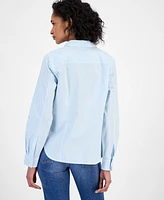 Nautica Jeans Women's Cotton Gingham Button-Front Shirt