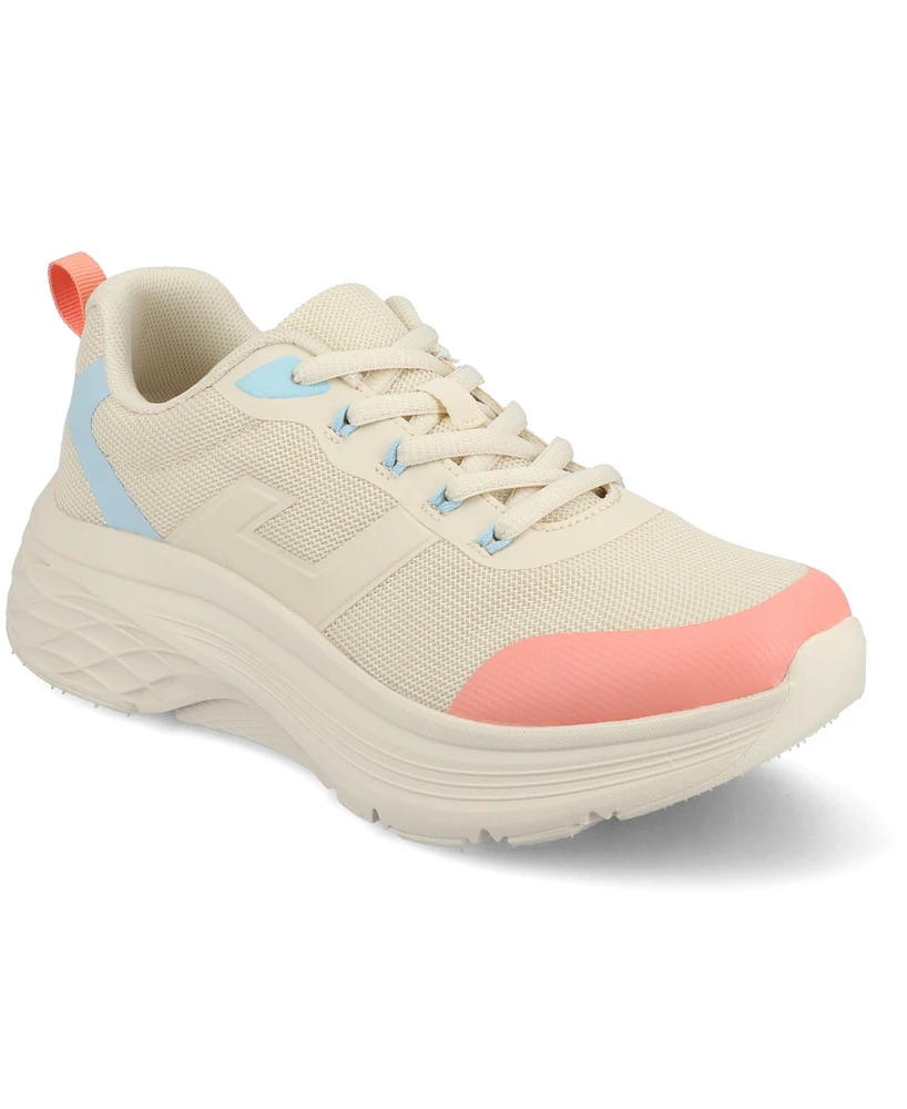 Journee Collection Women's Marshel Lace Up Jogger Sneakers