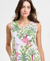 Charter Club Women's Palm Beach 100% Linen Midi Dress, Exclusively at Macy's