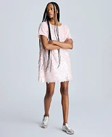 Kenneth Cole Women's Sequin T-Shirt Shift Dress