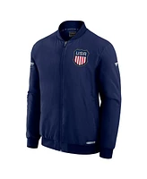 Fanatics Men's Athletic Navy Usa 2025 4 Nations Face-Off Authentic Pro Full-Zip Bomber Jacket