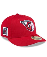 New Era Men's Red Cleveland Guardians 2025 Spring Training Low Profile 59FIFTY Fitted Hat