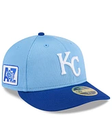 New Era Men's Light Blue/Royal Kansas City Royals 2025 Spring Training Low Profile 59FIFTY Fitted Hat