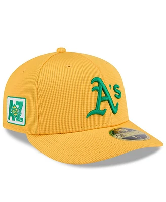 New Era Men's Gold Athletics 2025 Spring Training Low Profile 59FIFTY Fitted Hat