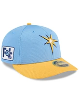 New Era Men's Light Blue/Gold Tampa Bay Rays 2025 Spring Training Low Profile 59FIFTY Fitted Hat