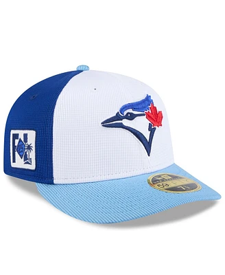 New Era Men's White/Powder Blue Toronto Jays 2025 Spring Training Low Profile 59FIFTY Fitted Hat