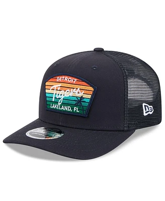 New Era Men's Navy Detroit Tigers 2025 Spring Training 9SEVENTY Stretch-snap Trucker Hat