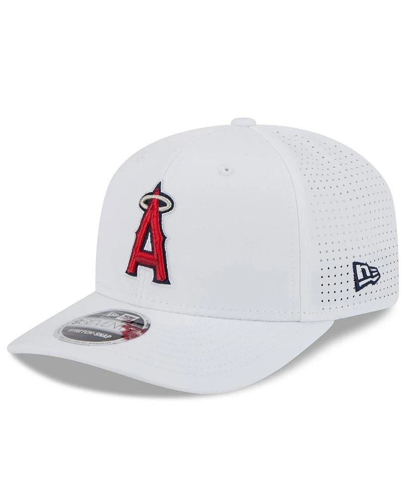 New Era Men's White Los Angeles Angels 2025 Spring Training 9SEVENTY Coolera Stretch-snap Hat