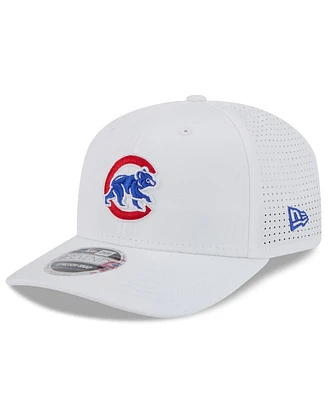 New Era Men's White Chicago Cubs 2025 Spring Training 9SEVENTY Coolera Stretch-snap Hat