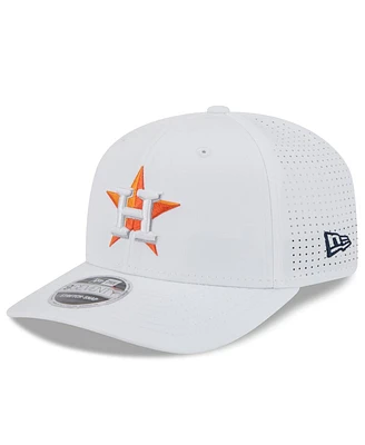 New Era Men's White Houston Astros 2025 Spring Training 9SEVENTY Coolera Stretch-snap Hat