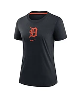 Nike Women's Navy Detroit Tigers Authentic Collection Early Work Tri-Blend T-Shirt