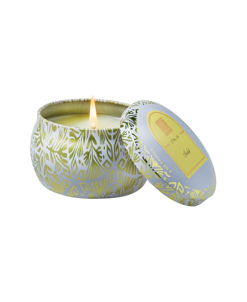 Aromatique Sorbet Printed Tin Candle with Lid, 4 oz.