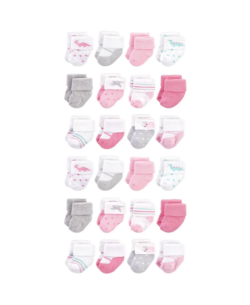 Hudson Baby Baby Boys Hudson Cotton Rich Terry Socks 24-Pack Dino
