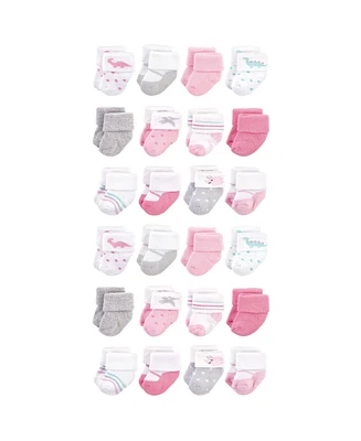 Hudson Baby Baby Boys Hudson Cotton Rich Terry Socks 24-Pack Dino