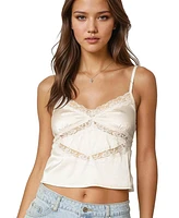 Edikted Womens Tamar Satin Effect Tank Top