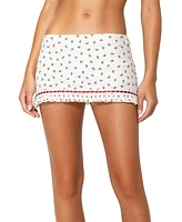 Edikted Womens Mica Floral Mini Skort