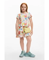 Desigual Girls's Ruffled print dress