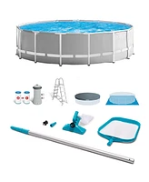 Intex Prism Frame 15'x48" Swimming Pool Set with Ladder, Cover & Maintenance Kit