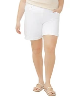 Silver Jeans Co. Plus Boyfriend Relaxed Mid Rise Shorts