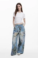 Desigual Women's Jeans Wide Leg Collina Strada