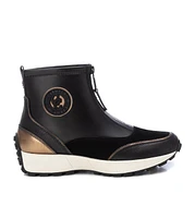 Carmela Leather Collection Women's Sneaker Booties By Xti