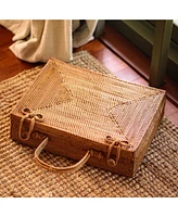 Rahayu Atta Rattan Bag In Mocca Brown