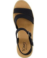 Toms Women's Darya Open Toe Wedge Sandals