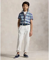 Polo Ralph Lauren Big Boys Plaid Oxford Short-Sleeve Shirt